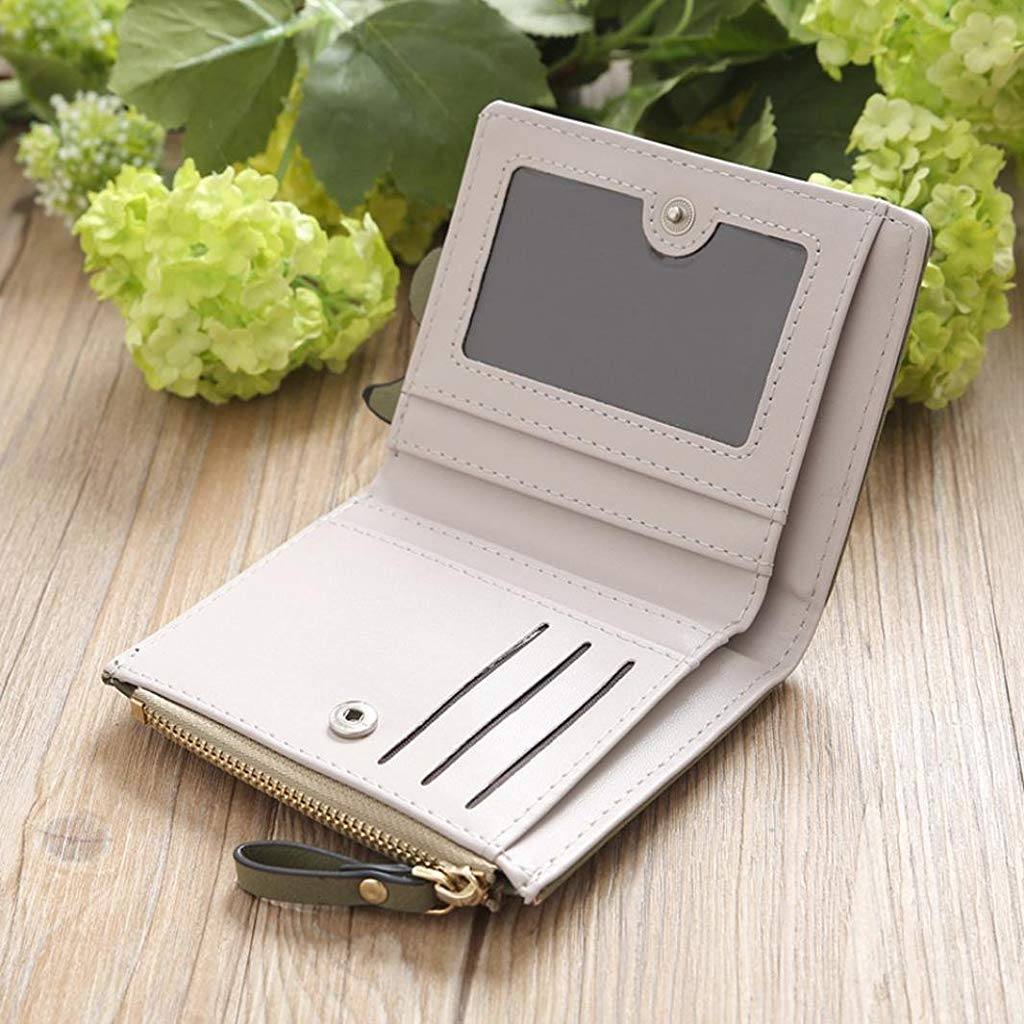 PALAY Wallets for Women Stylish PU Leather Coins Zipper Pocket Cute Mini Animals Embroidery Short Wallet Card Holder Billfold Purse Wallet Gift for Girls (Pink) PALAY Wallets for Women Stylish PU Leather Coins Zipper Pocket Cute Mini Animals Embroidery Short Wallet Card Holder Billfold Purse Wallet Gift for Girls (Pink)